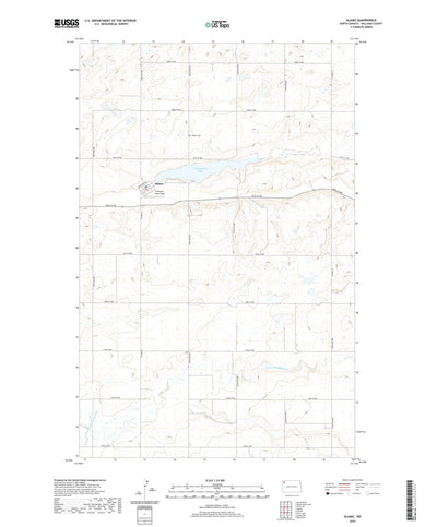 United States Geological Survey Alamo, ND (2020, 24000-Scale) digital map