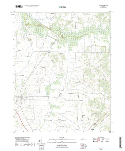 United States Geological Survey Alamo, TN (2022, 24000-Scale) digital map