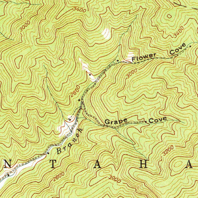 United States Geological Survey Alarka, NC (1940, 24000-Scale) digital map