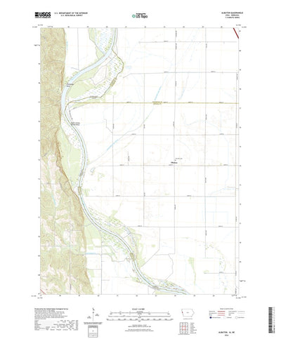 United States Geological Survey Albaton, IA (2022, 24000-Scale) digital map