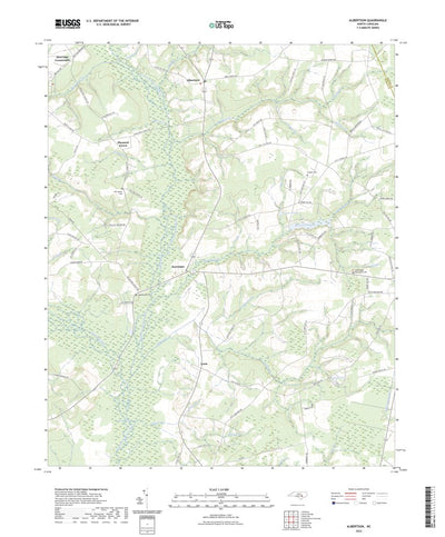 United States Geological Survey Albertson, NC (2022, 24000-Scale) digital map