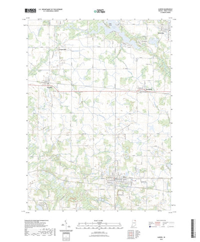 United States Geological Survey Albion, IN (2022, 24000-Scale) digital map