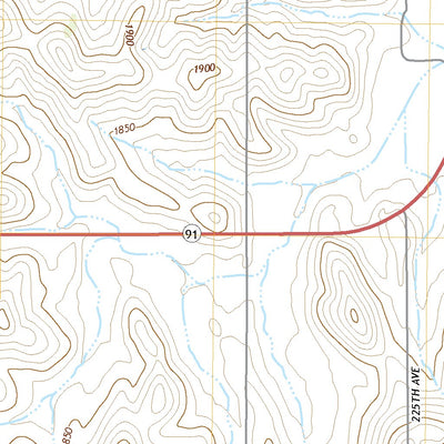 United States Geological Survey Albion West, NE (2021, 24000-Scale) digital map