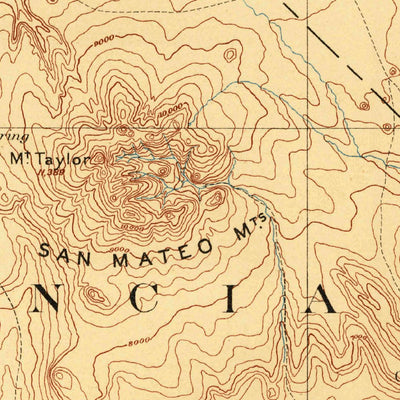 United States Geological Survey Albuquerque W, NM (1886, 250000-Scale) digital map