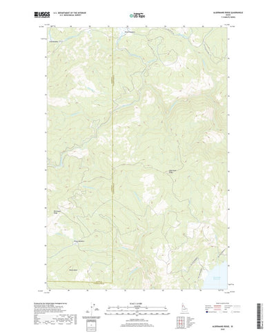 United States Geological Survey Aldermand Ridge, ID (2020, 24000-Scale) digital map