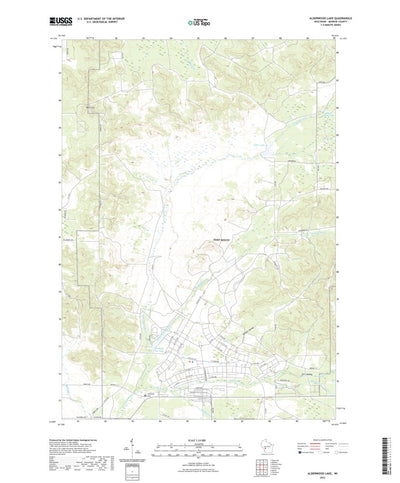 United States Geological Survey Alderwood Lake, WI (2022, 24000-Scale) digital map