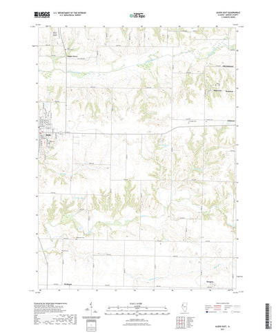 United States Geological Survey Aledo East, IL (2021, 24000-Scale) digital map