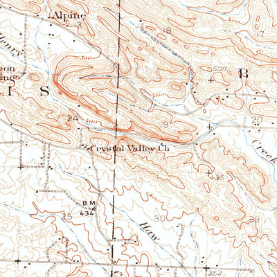 United States Geological Survey Alexander, AR (1935, 62500-Scale) digital map