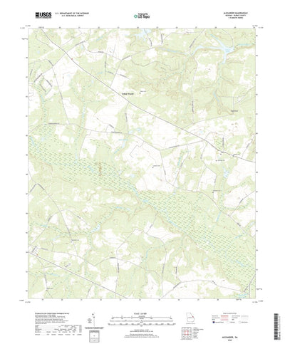 United States Geological Survey Alexander, GA (2020, 24000-Scale) digital map