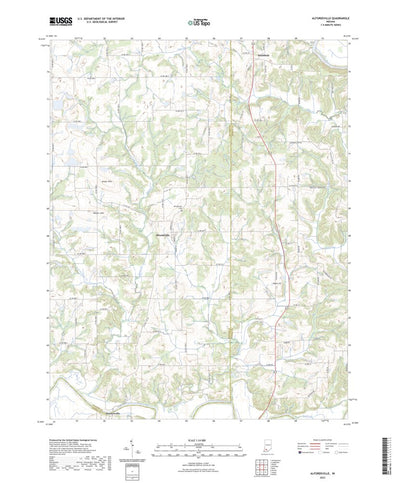 United States Geological Survey Alfordsville, IN (2022, 24000-Scale) digital map