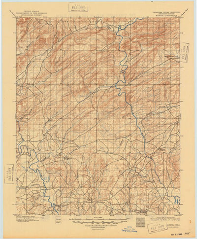 United States Geological Survey Alikchi, OK (1901, 125000-Scale) digital map