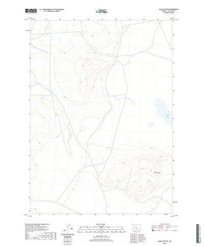 United States Geological Survey Alkali Buttes, OR (2020, 24000-Scale) digital map
