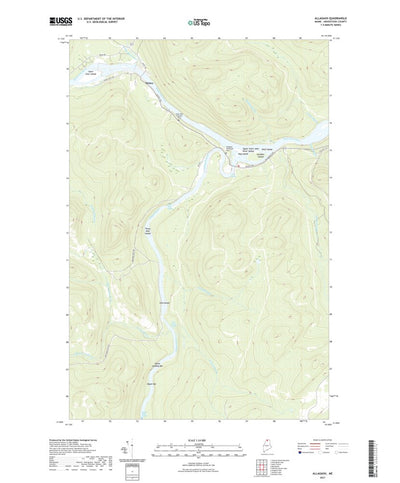 United States Geological Survey Allagash, ME (2021, 24000-Scale) digital map