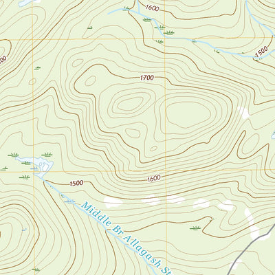 United States Geological Survey Allagash Pond, ME (2021, 24000-Scale) digital map
