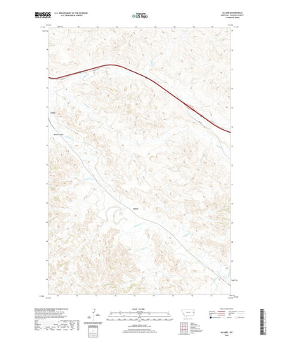 United States Geological Survey Allard, MT (2020, 24000-Scale) digital map