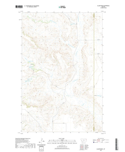 United States Geological Survey Allard Ranch, MT (2020, 24000-Scale) digital map
