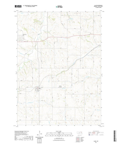 United States Geological Survey Allen, NE (2021, 24000-Scale) digital map