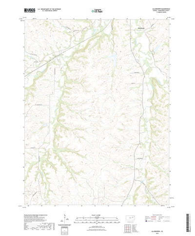 United States Geological Survey Allendorph, KS (2022, 24000-Scale) digital map