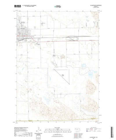 United States Geological Survey Alliance East, NE (2021, 24000-Scale) digital map