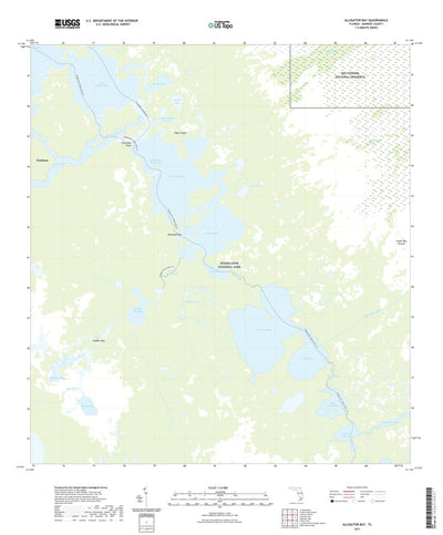 United States Geological Survey Alligator Bay, FL (2021, 24000-Scale) digital map