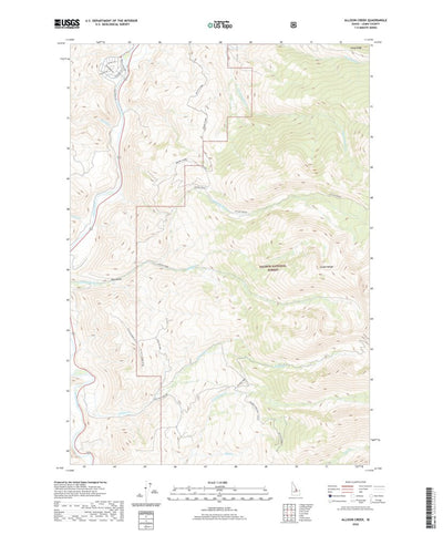 United States Geological Survey Allison Creek, ID (2020, 24000-Scale) digital map