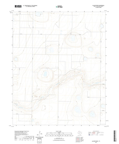 United States Geological Survey Allison Ranch, TX (2022, 24000-Scale) digital map