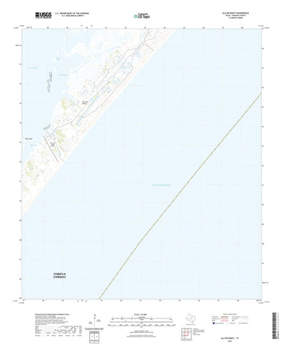 United States Geological Survey Allyns Bight, TX (2022, 24000-Scale) digital map