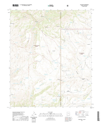 United States Geological Survey Alma Mesa, AZ (2021, 24000-Scale) digital map
