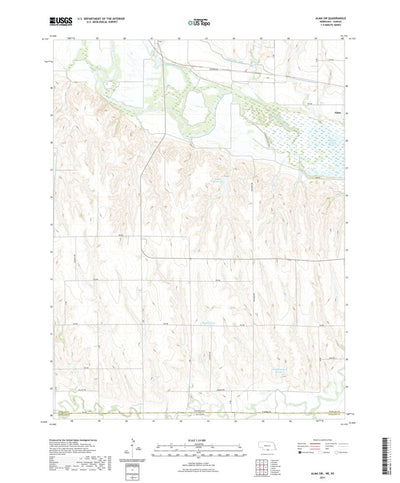 United States Geological Survey Alma SW, NE (2021, 24000-Scale) digital map