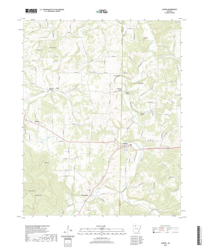 United States Geological Survey Alpena, AR (2020, 24000-Scale) digital map