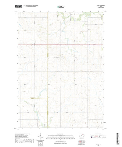 United States Geological Survey Alpha, IA (2022, 24000-Scale) digital map