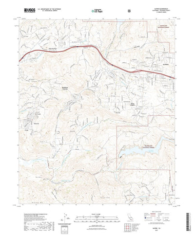 United States Geological Survey Alpine, CA (2021, 24000-Scale) digital map