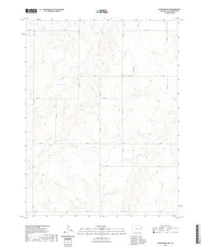 United States Geological Survey Alpine Ranch NW, CO (2022, 24000-Scale) digital map