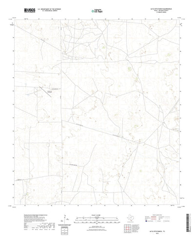 United States Geological Survey Alta Vista Ranch, TX (2022, 24000-Scale) digital map
