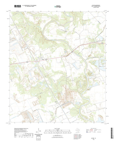 United States Geological Survey Altair, TX (2022, 24000-Scale) digital map