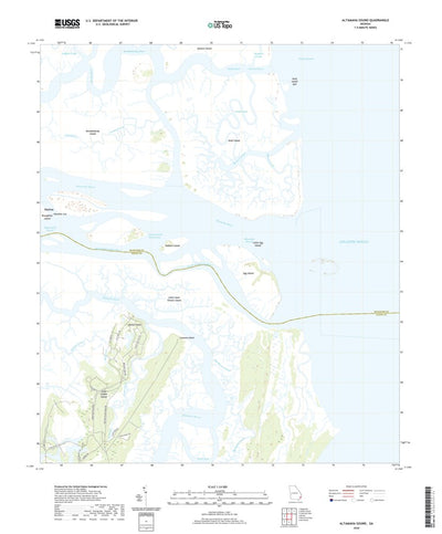 United States Geological Survey Altamaha Sound, GA (2020, 24000-Scale) digital map