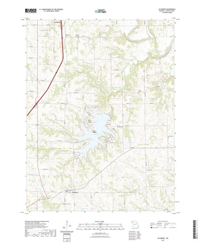 United States Geological Survey Altamont, MO (2021, 24000-Scale) digital map