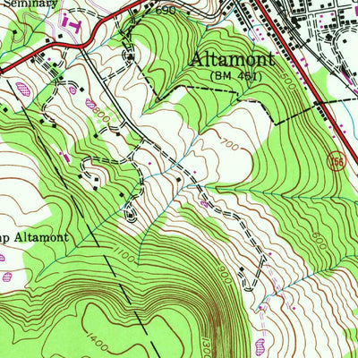 United States Geological Survey Altamont, NY (1944, 24000-Scale) digital map