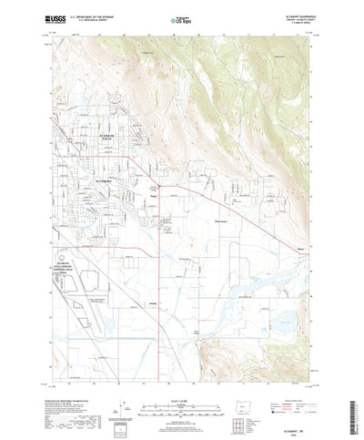 United States Geological Survey Altamont, OR (2020, 24000-Scale) digital map