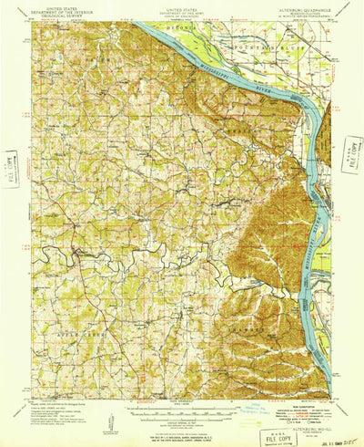 United States Geological Survey Altenburg, MO-IL (1949, 62500-Scale) digital map