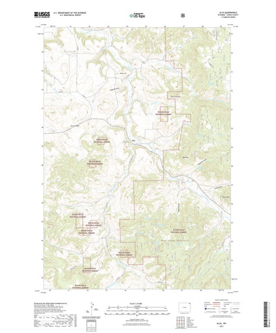 United States Geological Survey Alva, WY (2021, 24000-Scale) digital map