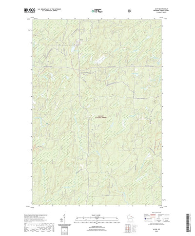 United States Geological Survey Alvin, WI (2022, 24000-Scale) digital map