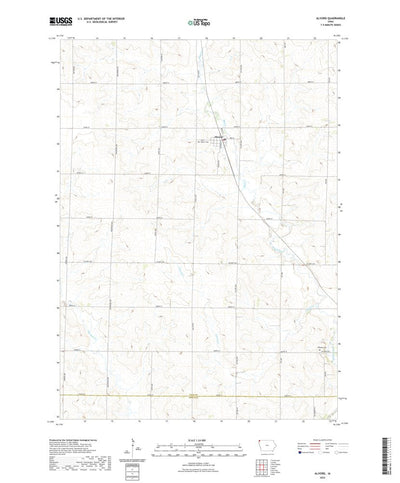 United States Geological Survey Alvord, IA (2022, 24000-Scale) digital map