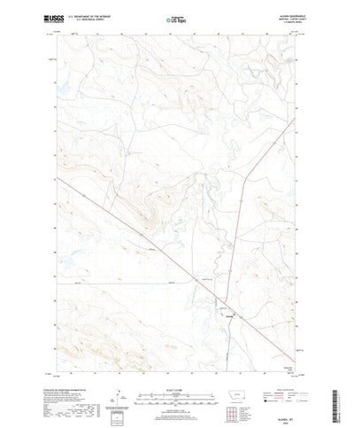 United States Geological Survey Alzada, MT (2020, 24000-Scale) digital map