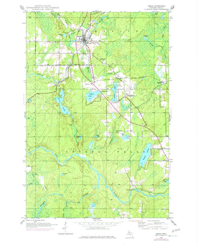 United States Geological Survey Amasa, MI (1945, 24000-Scale) digital map