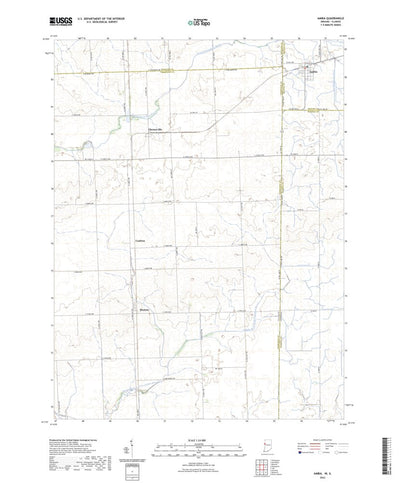 United States Geological Survey Ambia, IN (2022, 24000-Scale) digital map