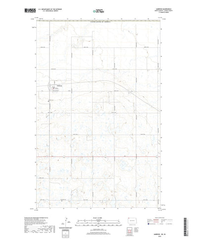 United States Geological Survey Ambrose, ND (2020, 24000-Scale) digital map