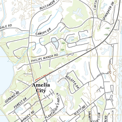 United States Geological Survey Amelia City, FL (2021, 24000-Scale) digital map