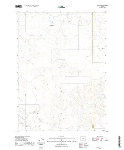 United States Geological Survey Amend Ranch, WY (2021, 24000-Scale) digital map