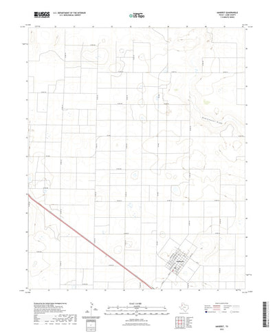 United States Geological Survey Amherst, TX (2022, 24000-Scale) digital map